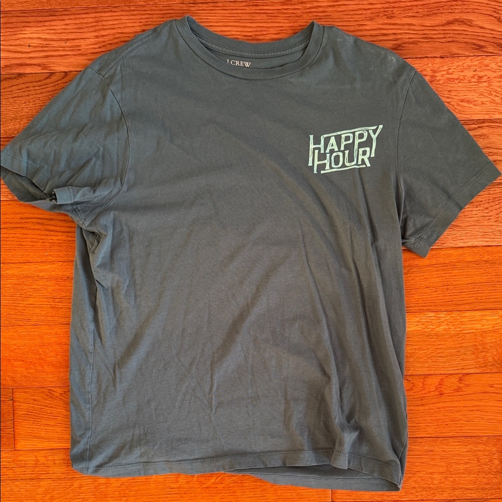 J.Crew Graphic Tee “Happy Hour” Men’s Medium T-Shirt